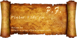 Pieler Flóra névjegykártya